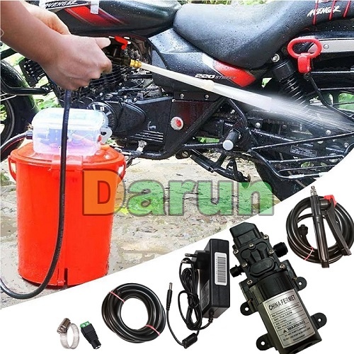 Portable Bike / Car Washer Combo Water Pump Hose Pipe Spray Gun Full Set, Water Pump for Bike Or Car Wash & Garden Irrigation now available for purchase near at Dhaka,...