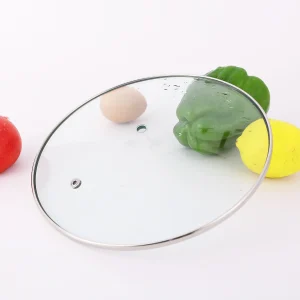 Tempered Glass Lids with Stainless Steel for Pots, Frying Pans and Casseroles Kitchen Accessories